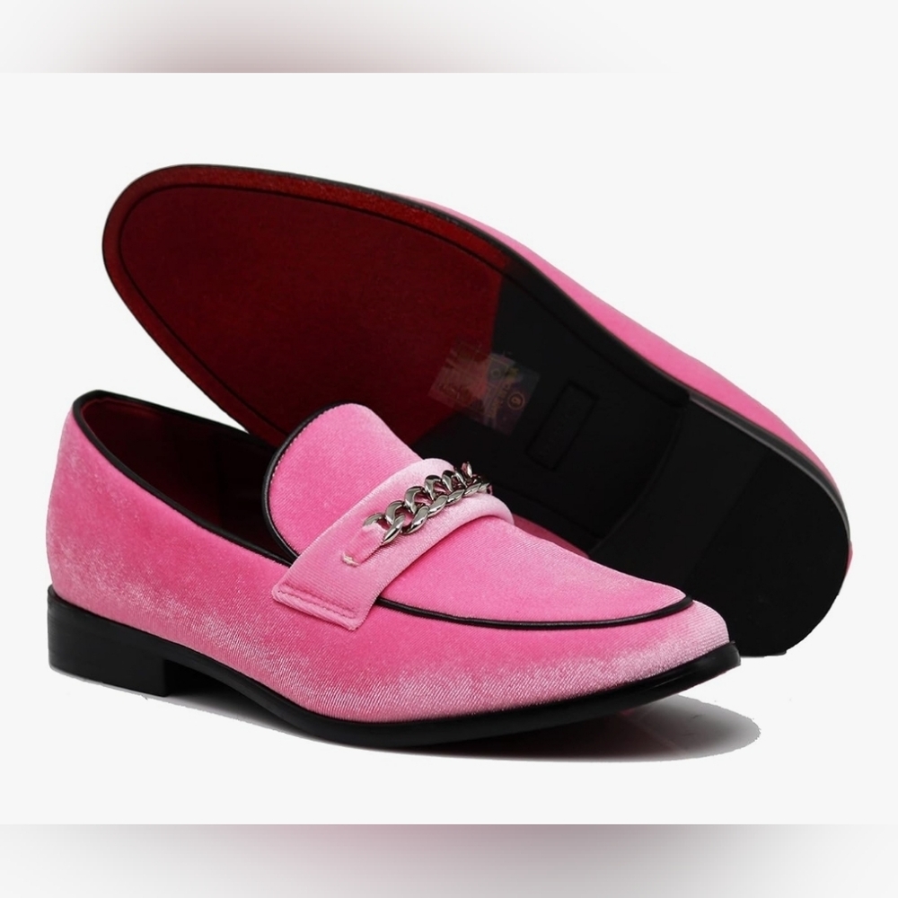 Enzo Romeo  Men's Dress Loafers Elastic Slip on with Buckle Fashion Shoes